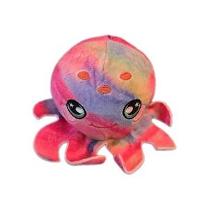 Squeezamals Octopus Plush 5" Stuffed Animal Toy 2019 Tye-Dye Rainbow Squishy